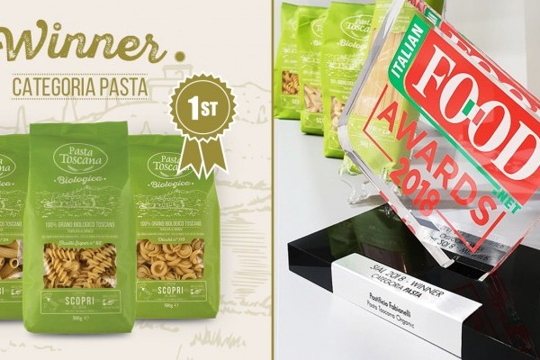 Pasta Toscana Biologica vince gli Italian Food Awards 2018